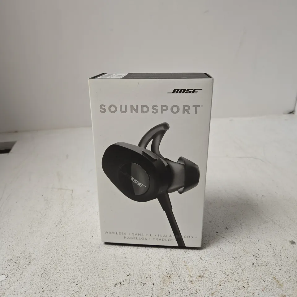 BOSE SOUNDSPORT WIRELESS IN-EAR HEADPHONES – BOXED