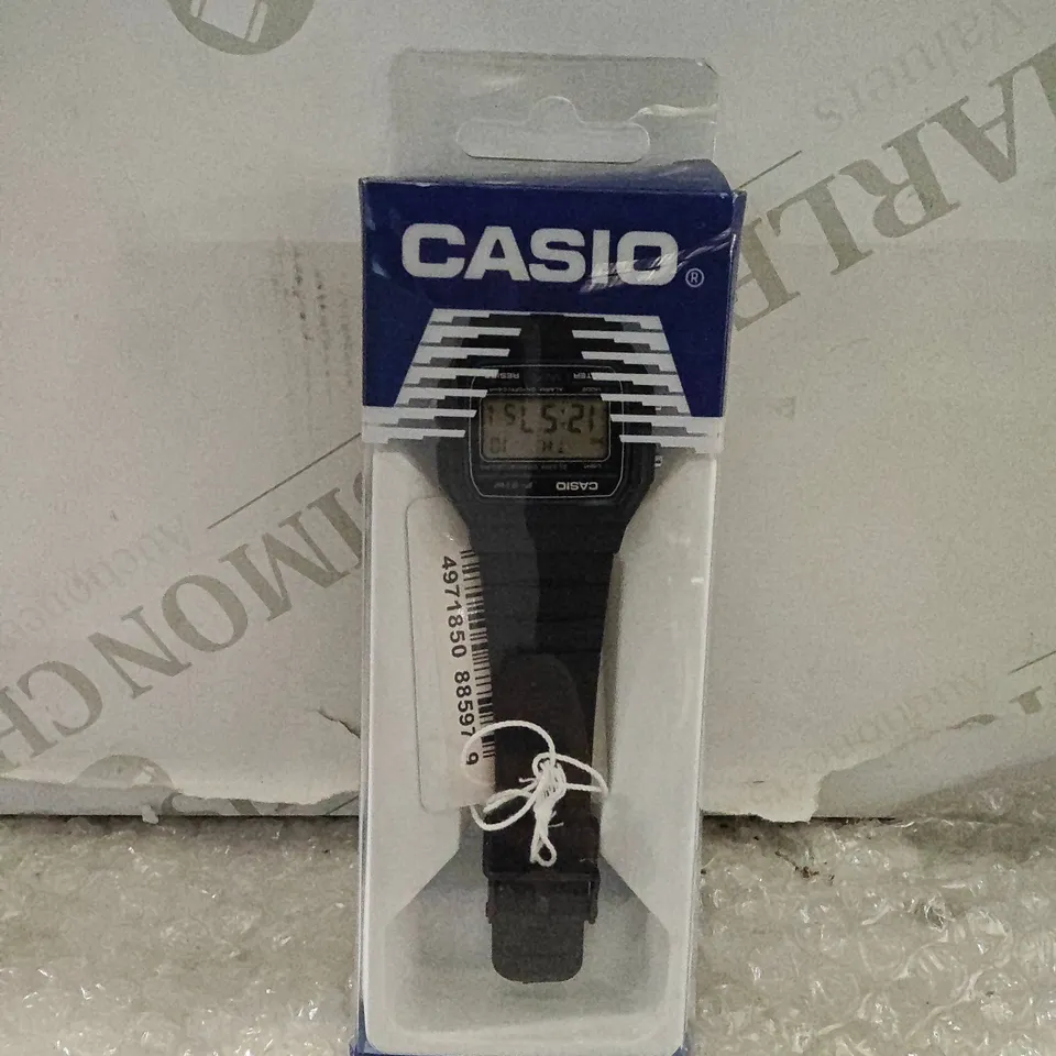 CASIO DIGITAL WRISTWATCH IN BLACK - F-91W-1YER