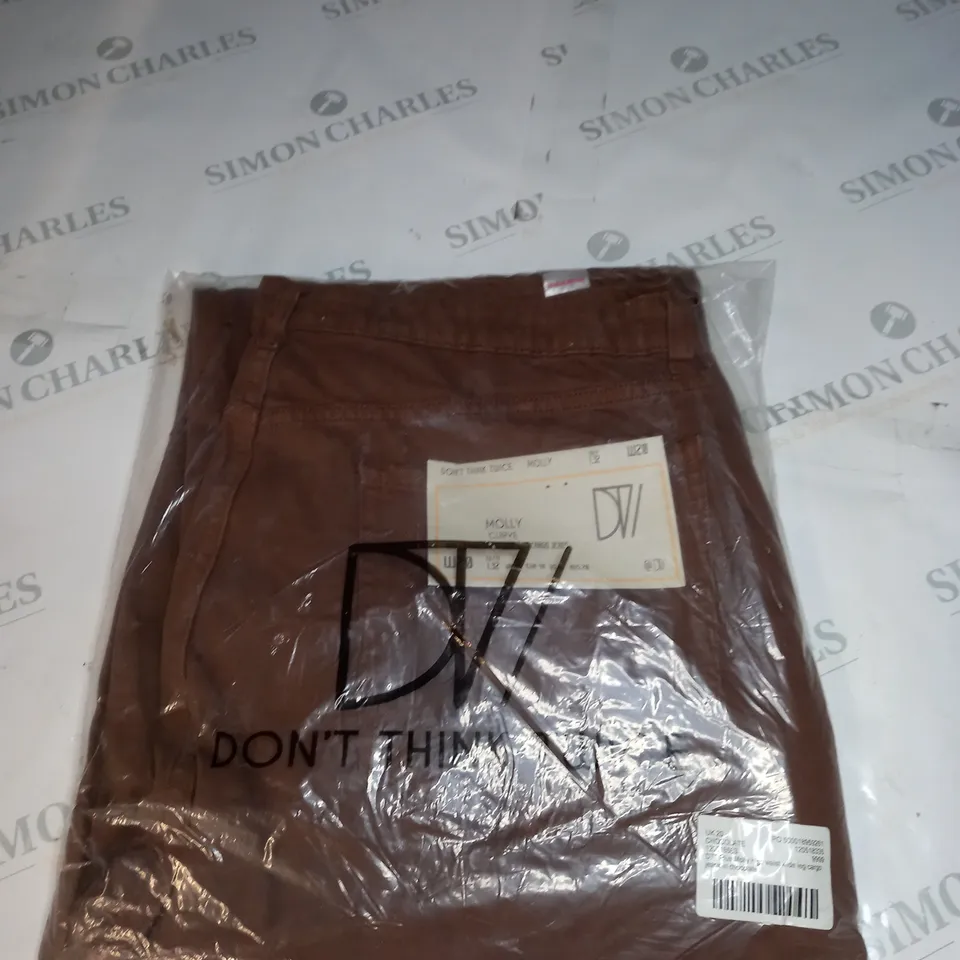 DTT PLUS MOLLY HIGH WAISTED WIDE LEG CARGO JEANS SIZE 20