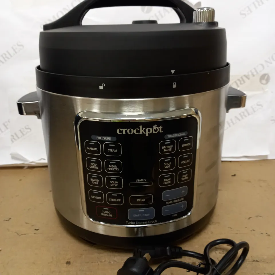 CROCKPOT TURBO EXPRESS PRESSURE MULTICOOKER FUNCTIONS