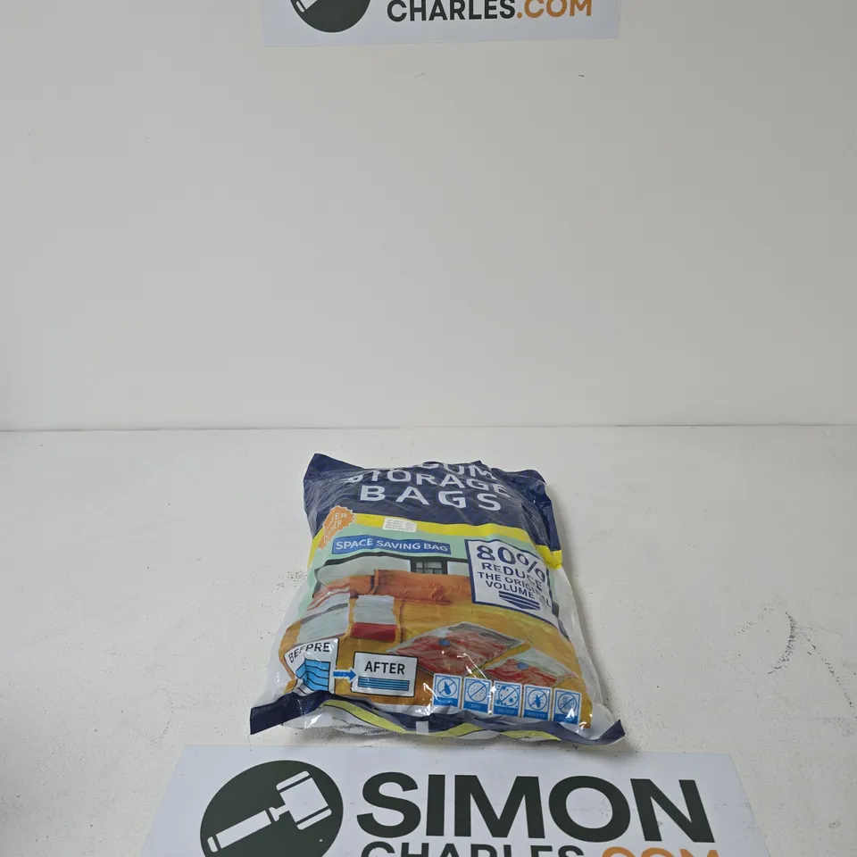 BOX OF APPROXIMATELY 20 ASSORTED HOUSEHOLD ITEMS INCLUDING VACUUM STORAGE BAGS AND TEMPO FACIAL TISSUE 