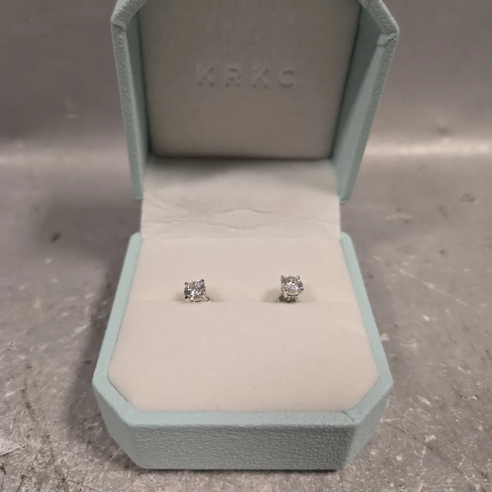 KRKC STONE STUD EARRINGS 