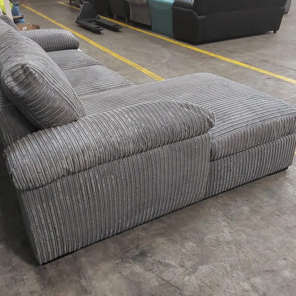 AMALFI LEFT HAND SCATTER BACK FABRIC CORNER CHAISE SOFA - CHARCOAL RRP £999