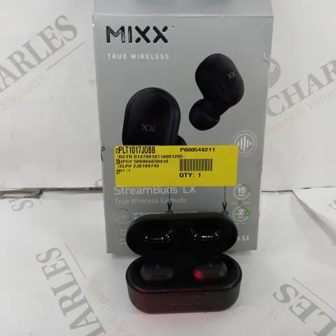 BOXED MIXX AUDIO STREAMBUDS LX WIRELESS EARPHONES
