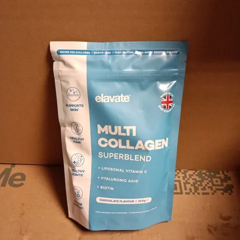 ELAVATE MULTI COLLAGEN SUPERBLEND – CHOCOLATE FLAVOUR, 240G 