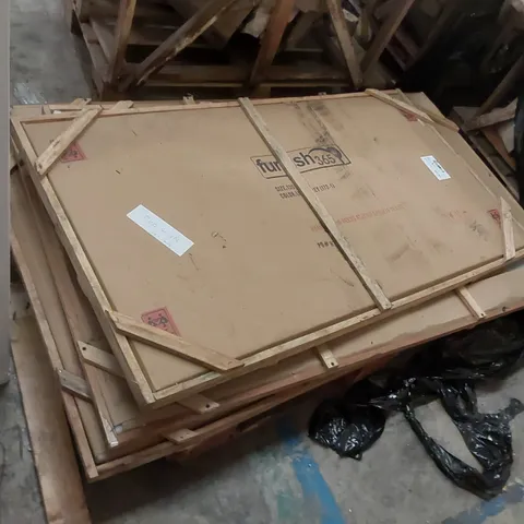 PALLET CONTAINING 3 HOMESDIRECT365 COFFEE TABLE GLASS TOPS