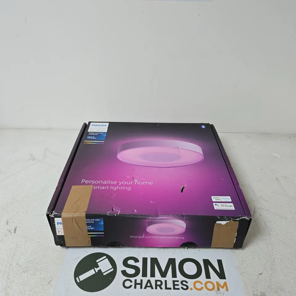 PHILIPS HUE ROUND SMART LIGHT – WHITE, BOXED