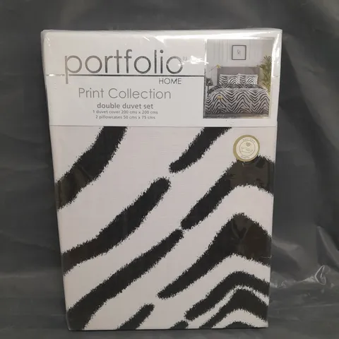 SEALED PORTFOLIO PRINT COLLECTION DUVET SET - DOUBLE 