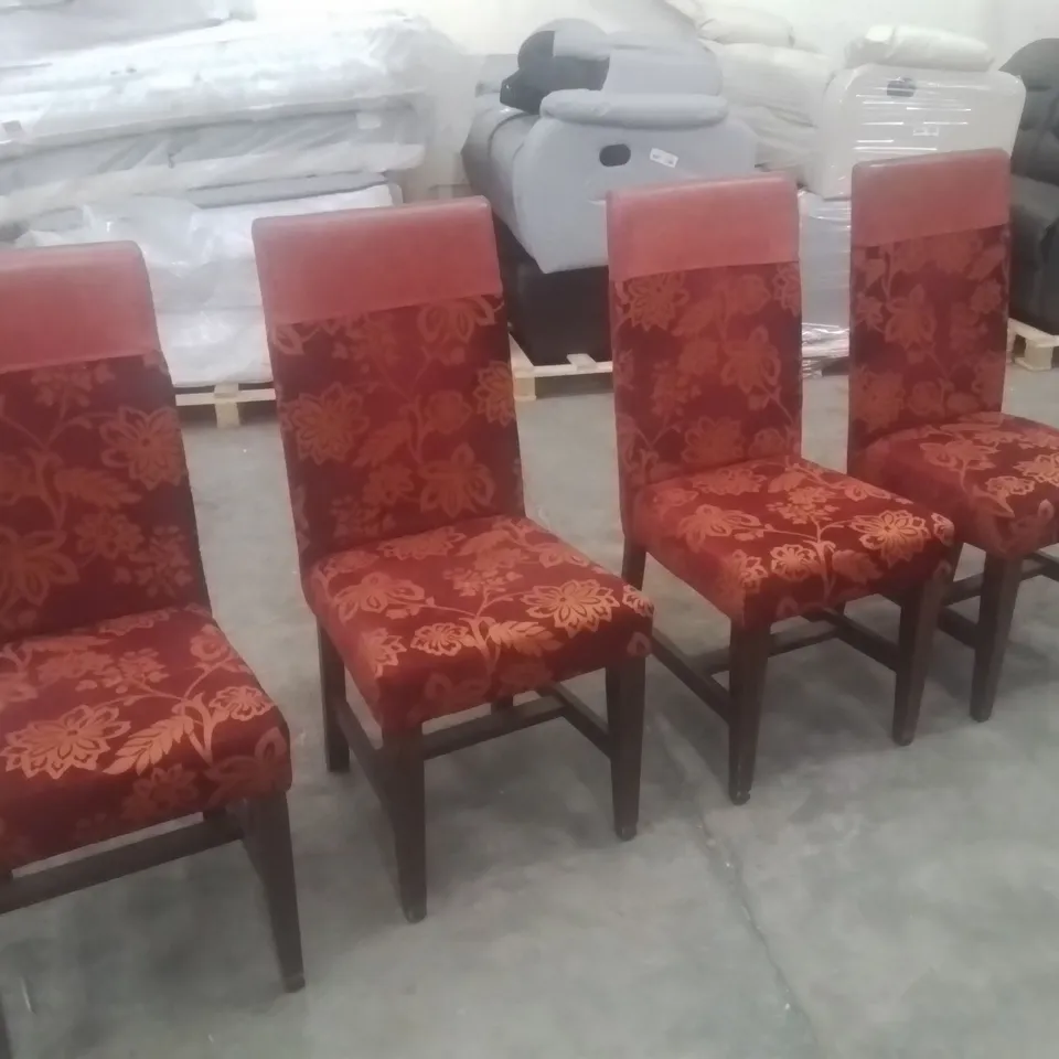 SET OF 4 PUB RESTAURANT DINING CHAIRS 