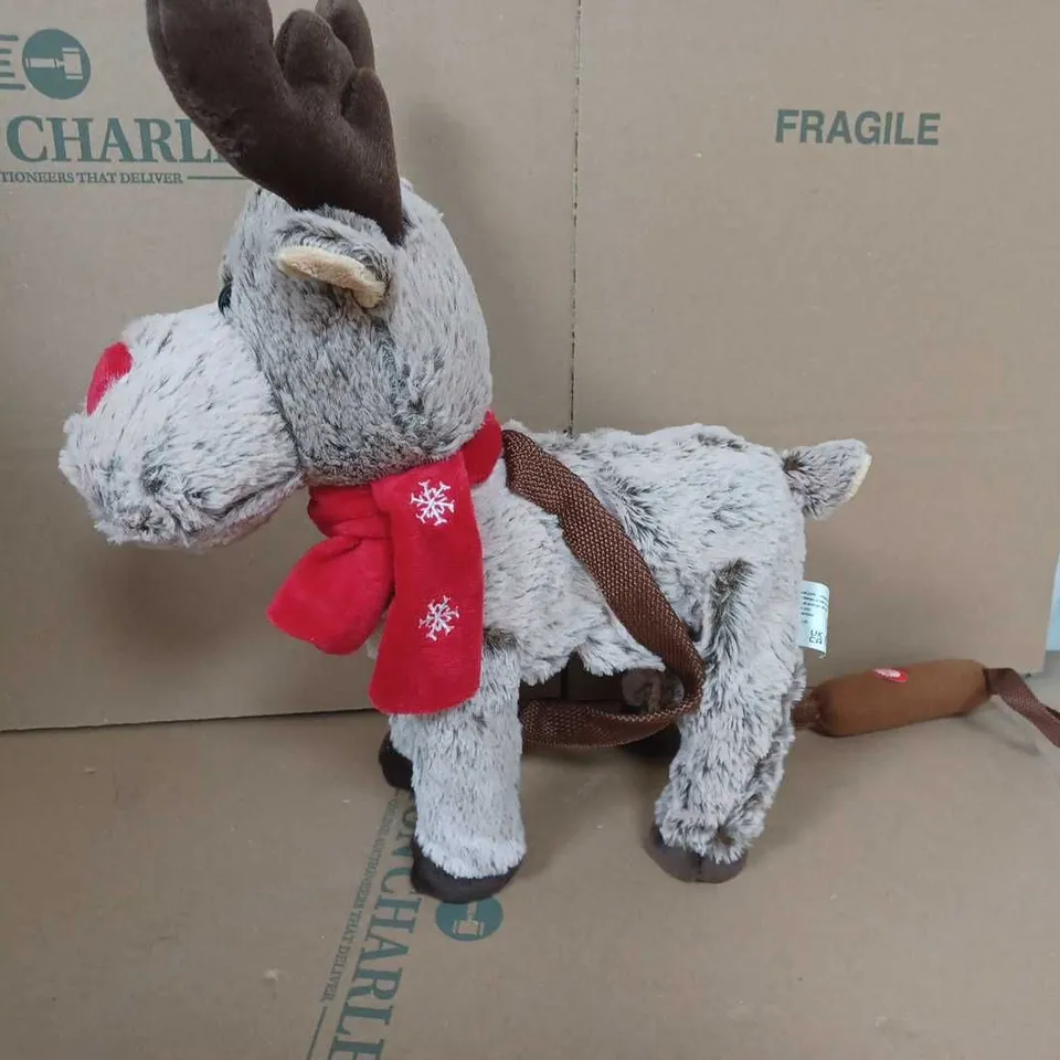 ANIMATED WALKING AND SINGING REINDEER RRP £22