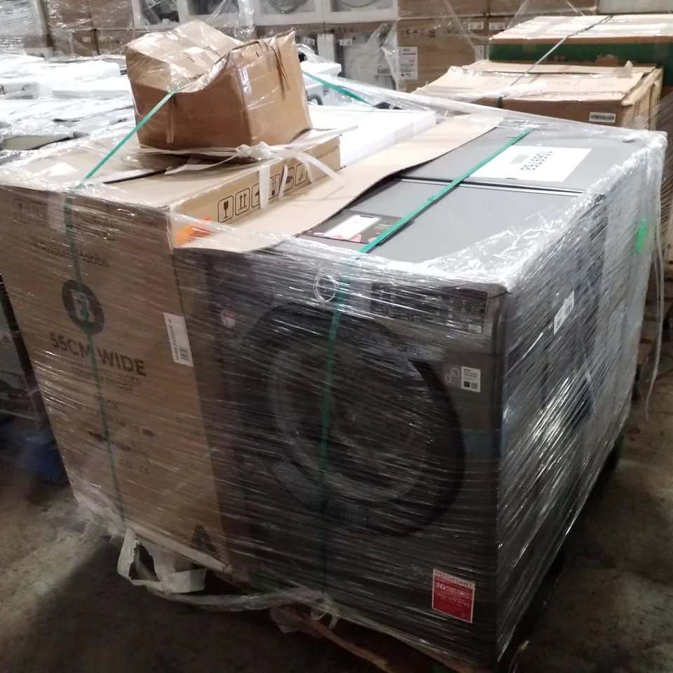 PALLET OF APPROXIMATELY 4 UNPROCESSED RAW RETURN WHITE GOODS TO INCLUDE;