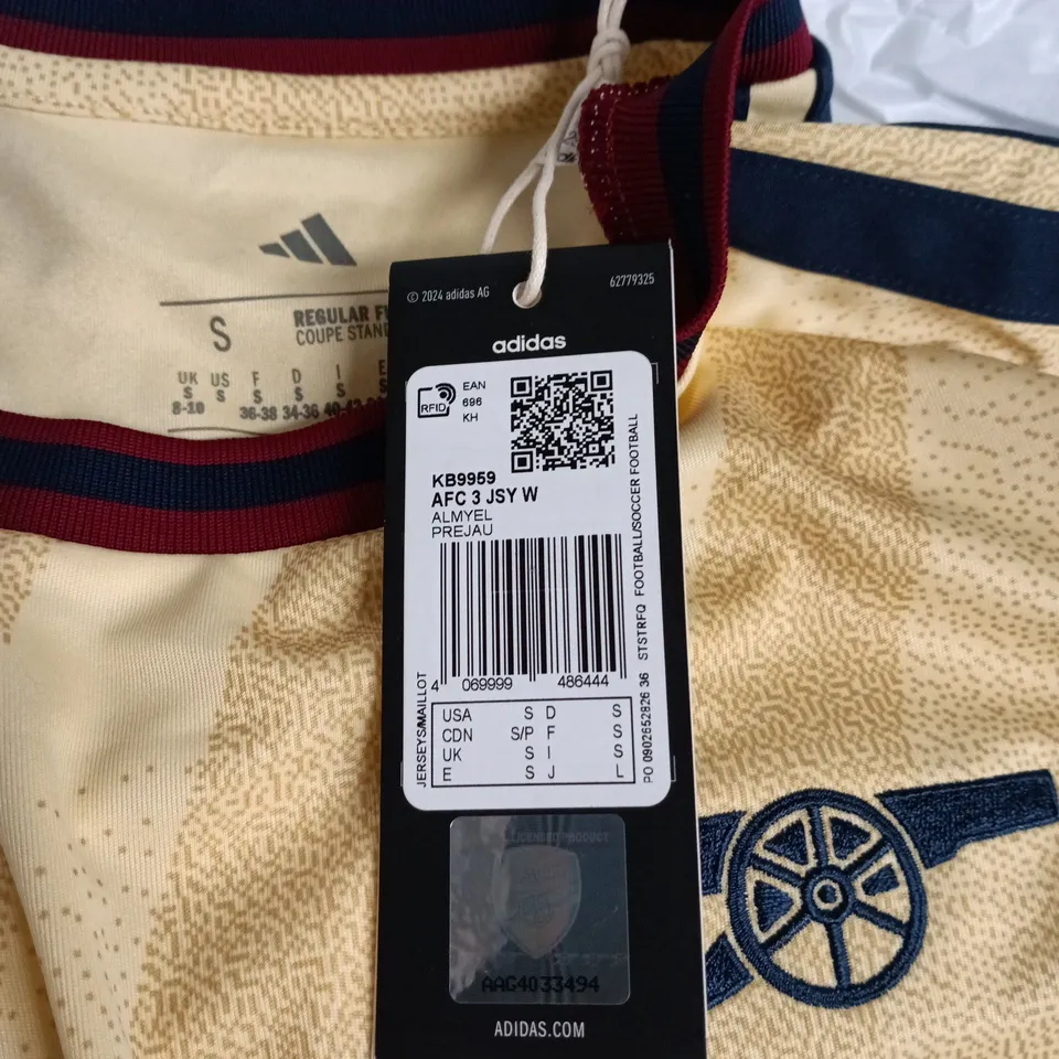 ADIDAS AFC ARSENAL WOMEN’S 3RD JERSEY – EMIRATES FLY BETTER, UK 8-10 (S)