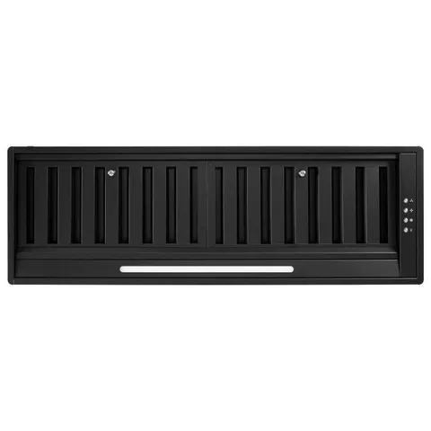 BOXED ELECTRIQ 85CM CANOPY COOKER HOOD WITH BAFFLE FILTERS - BLACK