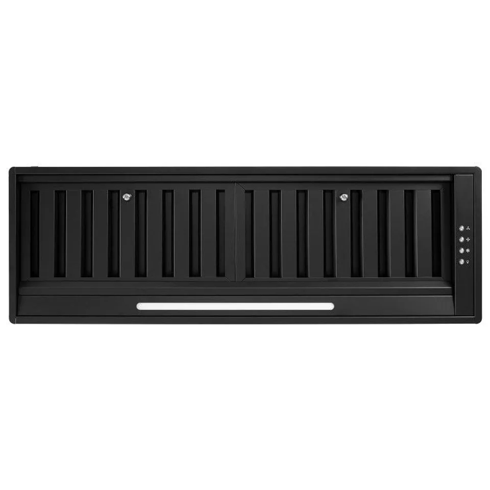 BOXED ELECTRIQ 85CM CANOPY COOKER HOOD WITH BAFFLE FILTERS - BLACK