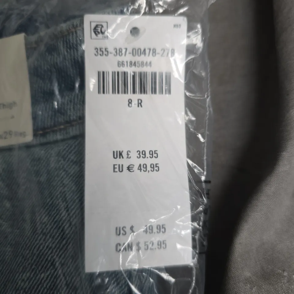 HOLLISTER WOMEN'S JEANS – HIGH-RISE STRAIGHT, W29 REGULAR – BLUE DENIM