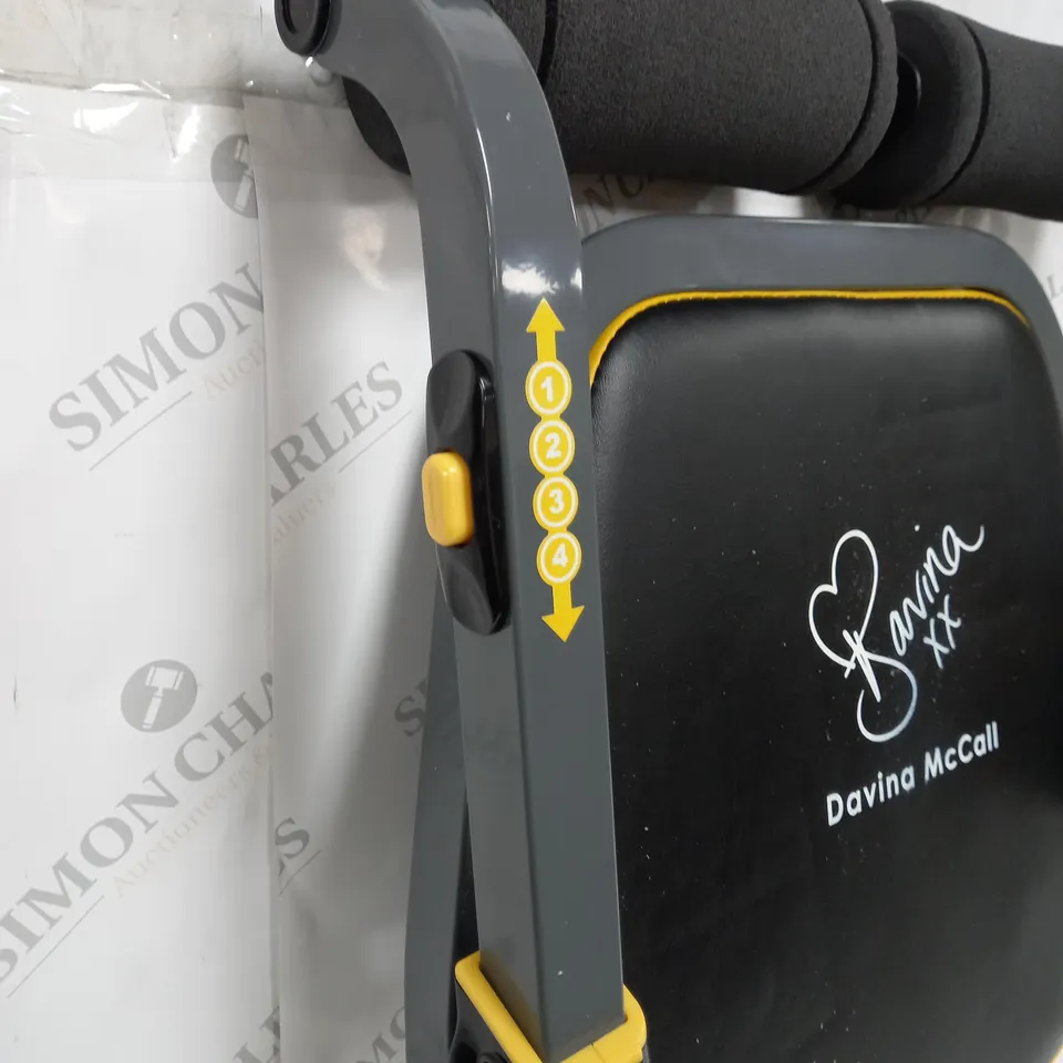 BOXED DAVINA FITNESS TOTAL BODY WORKOUT SYSTEM IN YELLOW