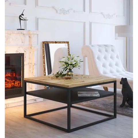 BOXED APOLONIO COFFEE TABLE WITH STORAGE SPACE 