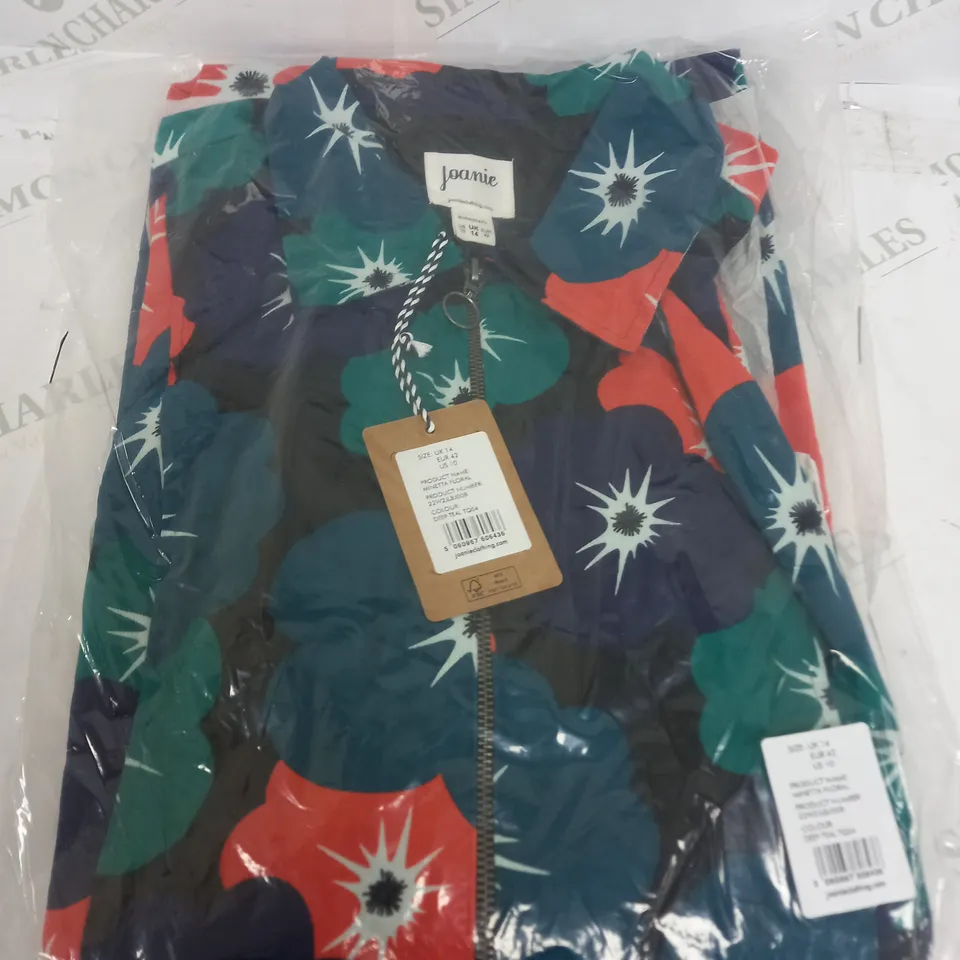JOANIE MINETTA CORDUROY FLORAL PRINT JUMPSUIT - UK 14