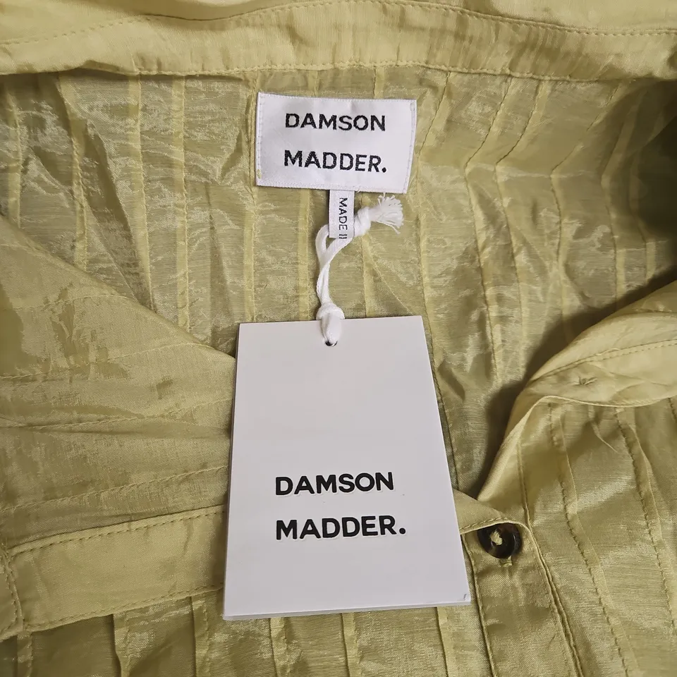 DAMSON MADDER WENDY BLOUSE – GOLDEN LIME (SHEER) - SIZE 18