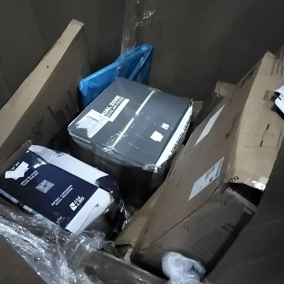 PALLET OF ASSORTED PRODUCTS INCLUDING TABLE TENNIS TABLE, PULL OUT ORGANISER, PET PLAYPEN, WORKOUT BAR, SOCCER GOAL