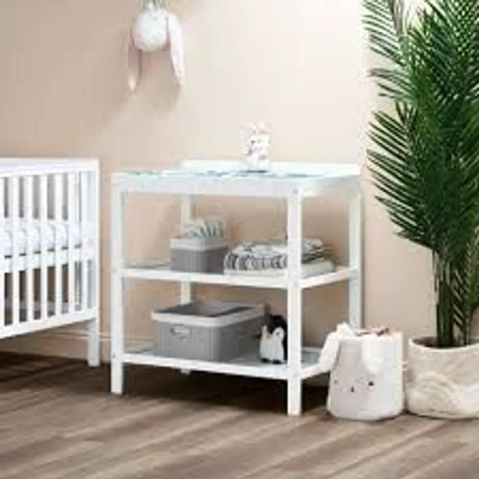 BOXED OBABY OPEN CHANGING UNIT - WHITE (1 BOX)