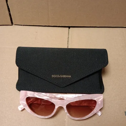 DOLCE & GABBANA SUNGLASSES – PINK MARBLED FRAME 