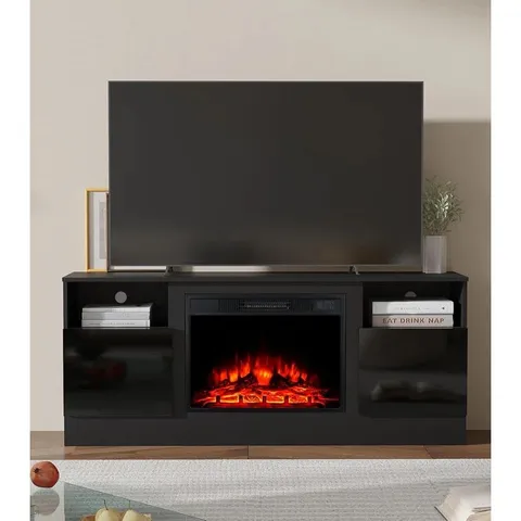 BOXED PRIYANSHU 17 STORIES 147CM W ELECTRIC FIREPLACE (2 BOXES)