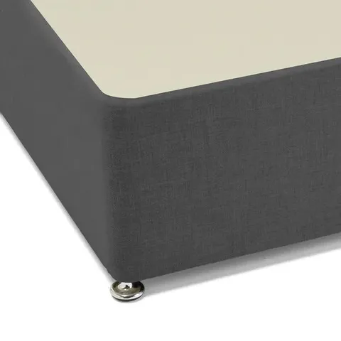 BAGGED BEDMASTER 5FT KING UNIVERSAL DIVAN BASE - 2 DRAWER - GRAPHITE (2 PARTS)