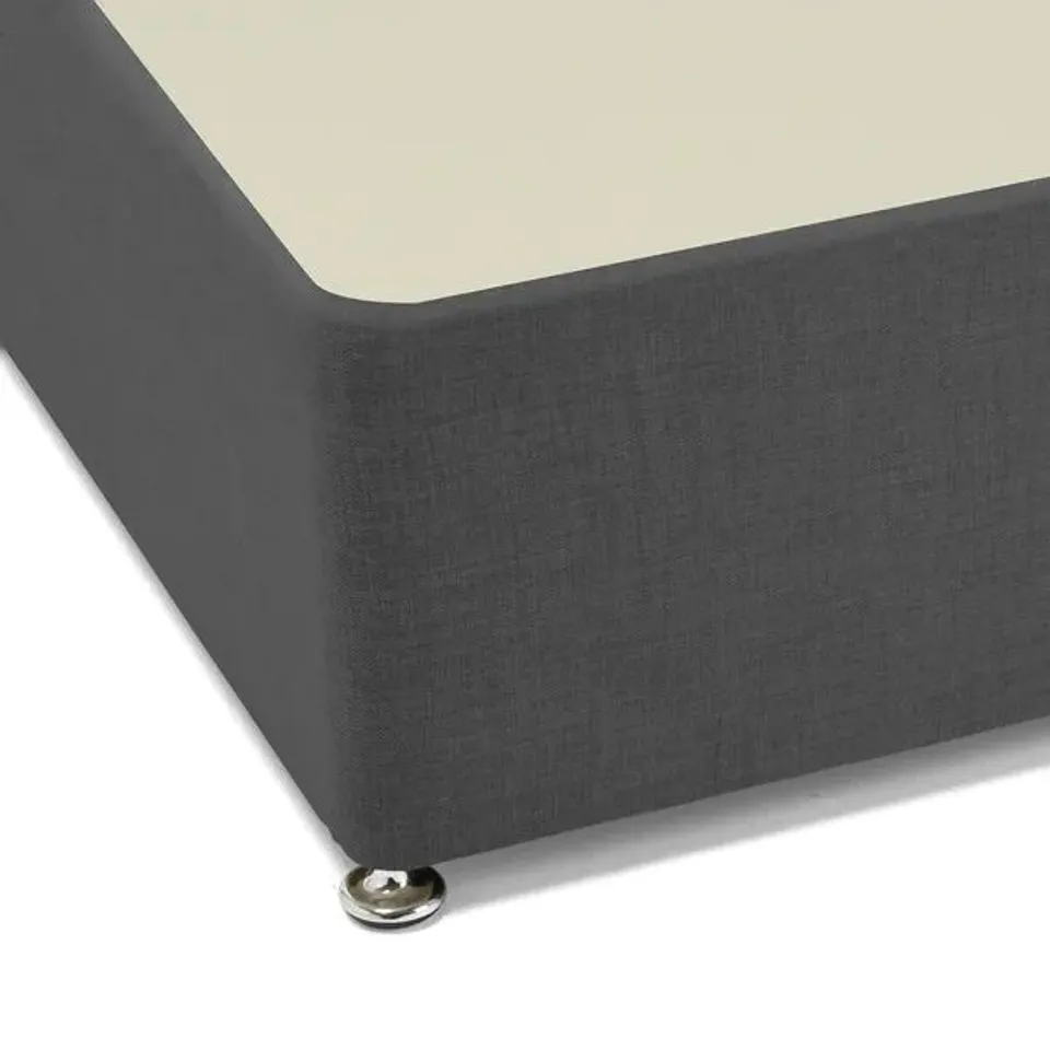BAGGED BEDMASTER 5FT KING UNIVERSAL DIVAN BASE - 2 DRAWER - GRAPHITE (2 PARTS)