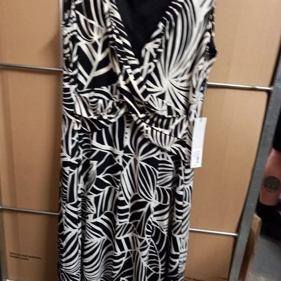 ROMAN FOIL LEAF PRINT DRESS - 14