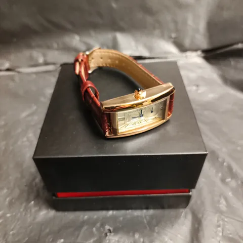 LADIES STOCKWELL WATCH – TEXTURED DIAL WITH SUB DIAL SECONDS HAND – LEATHER STRAP