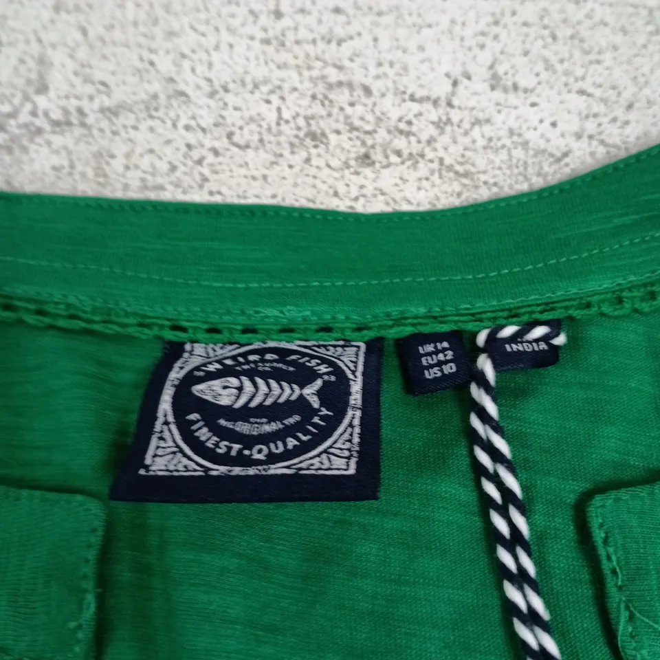WEIRD FISH MAXI DRESS GREEN SIZE 14