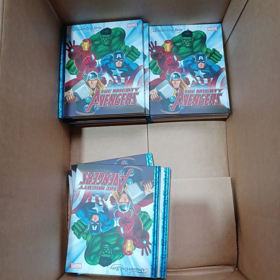 BOX TO CONTAIN APPROX. 20 X MARVEL A TREASURE COVE STORY, "THE MIGHTY AVENGERS" CHILDRENS BEDTIME STORY BOOKS
