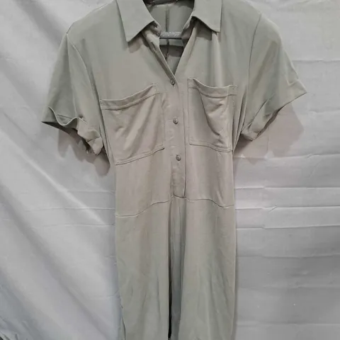 MINT VELVET SHORT JUMPSUIT WITH TIE OLIVE GREEN SIZE LARGE