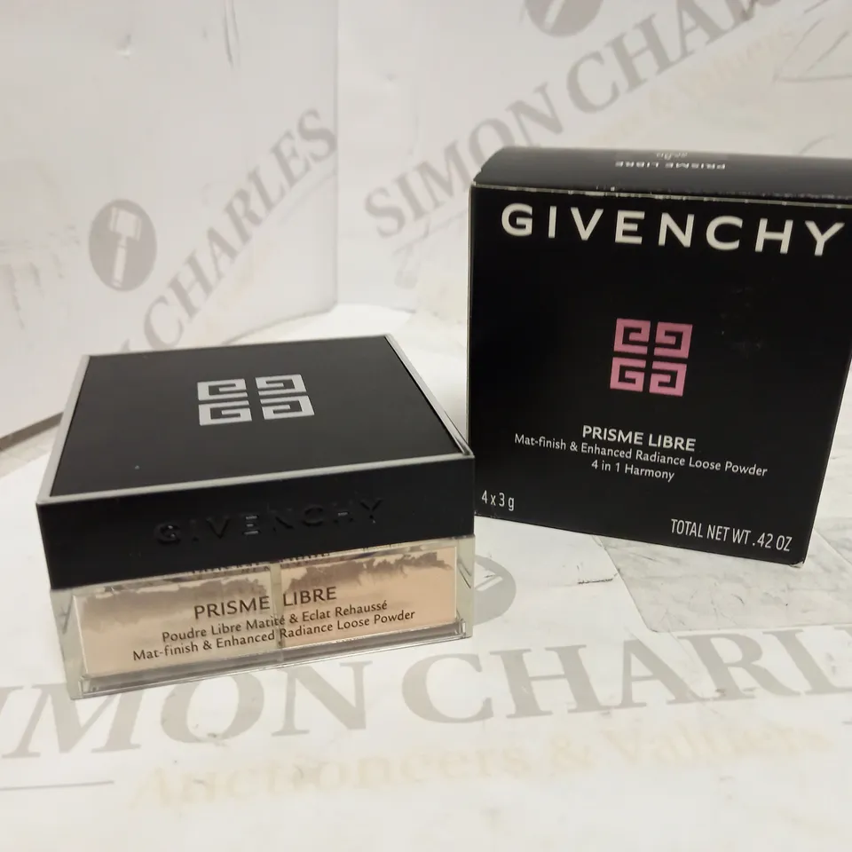 GIVENCHY PRISME LIBRE MAT-FINISH & ENHANCED RADIANCE LOOSE POWDER HARMONY 4 IN 1 5 SATIN BLANC