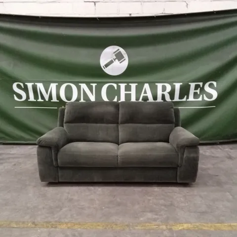 QUALITY DESIGNER ITALIAN MADE FLORENCE 3 SEATER FABRIC UPHOLSTERED SOFA - GREEN