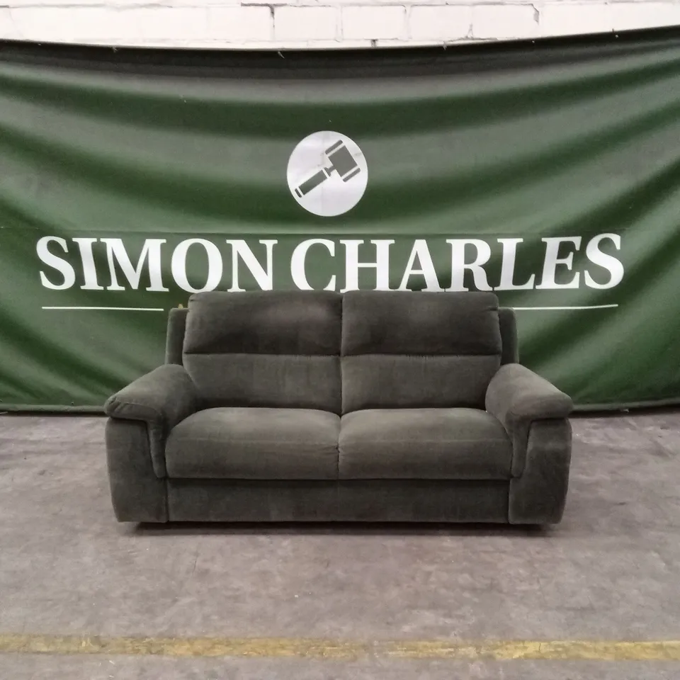 QUALITY DESIGNER ITALIAN MADE FLORENCE 3 SEATER FABRIC UPHOLSTERED SOFA - GREEN