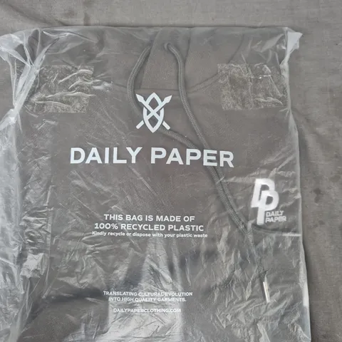 DAILY PAPER ELI HOODIE IN CHIMERA GREEN SIZE MEDIUM