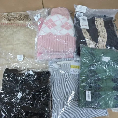 APPROXIMATELY 20 ASSORTED CLOTHING ITEMS IN VARIOUS SIZES, STYLES & COLOURS TO INCLUDE BRANDS SUCH AS LA MAREY, TAMSY, CLASSIC, ETC - COLLECTION ONLY