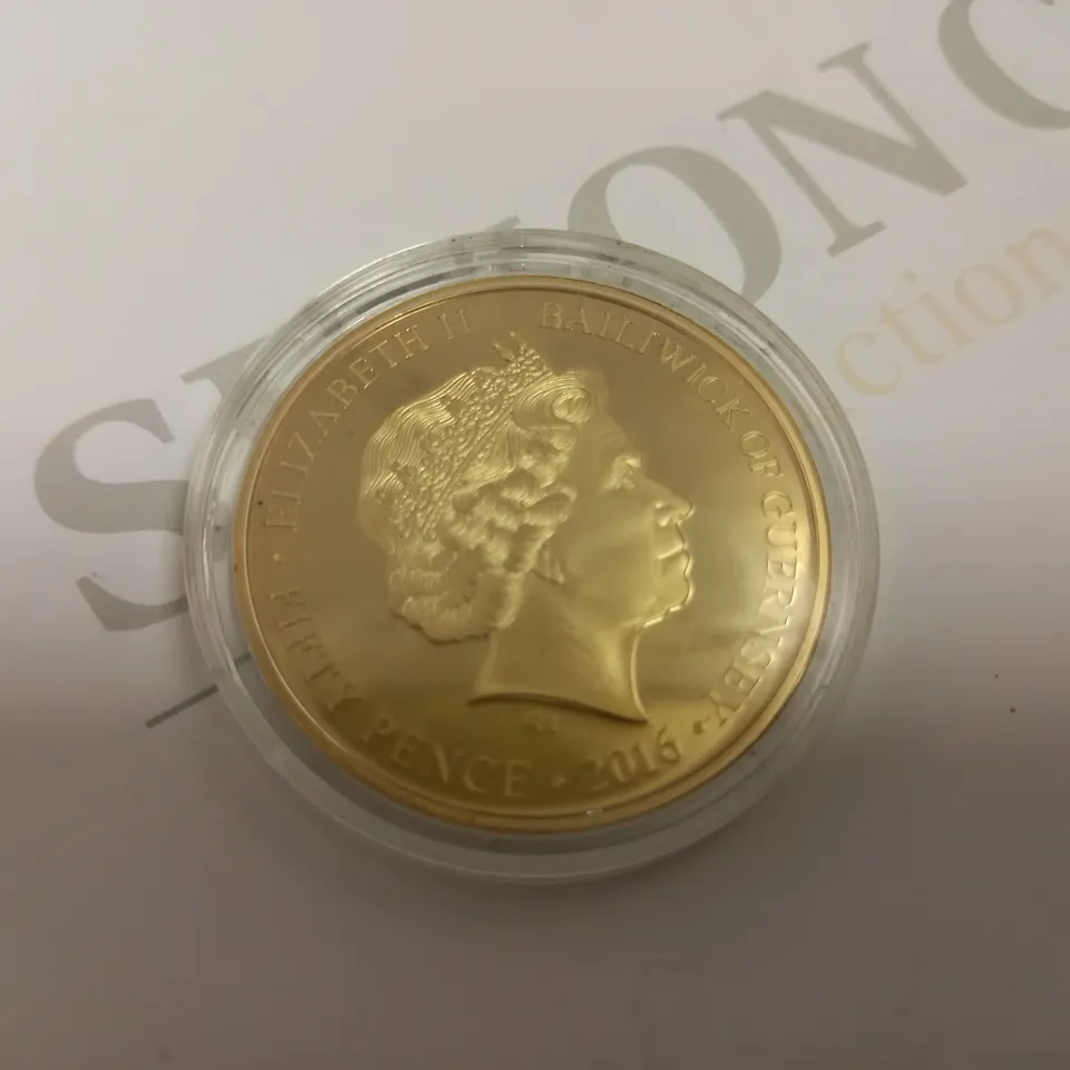 ELIZABETH BAILIWICK OF GUERNSEY 2016 90TH BIRTHDAY COLLECTABLE COIN