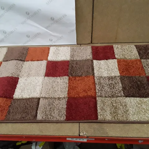 MELSTONE ORANGE/BROWN/GRAY RUG 60×230CM