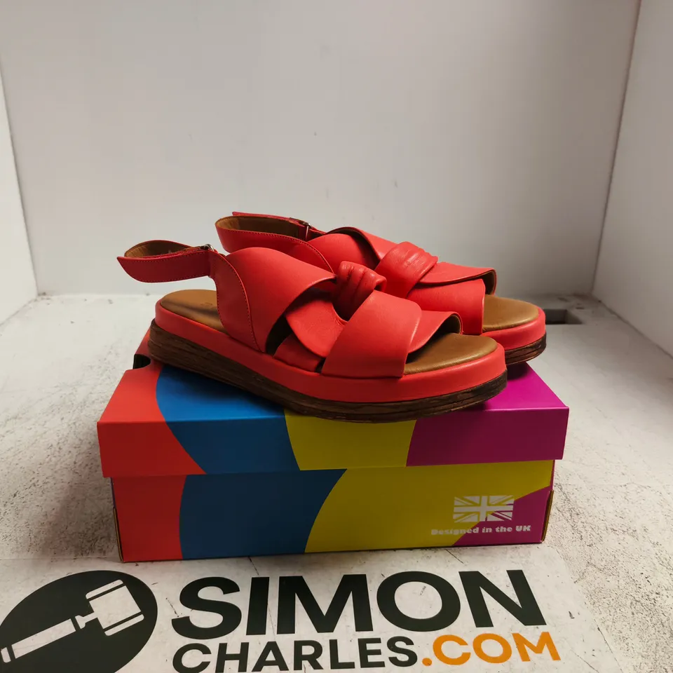 ADESSO RED/ORANGE SANDALS – WOMEN'S FOOTWEAR BOXED UK 7