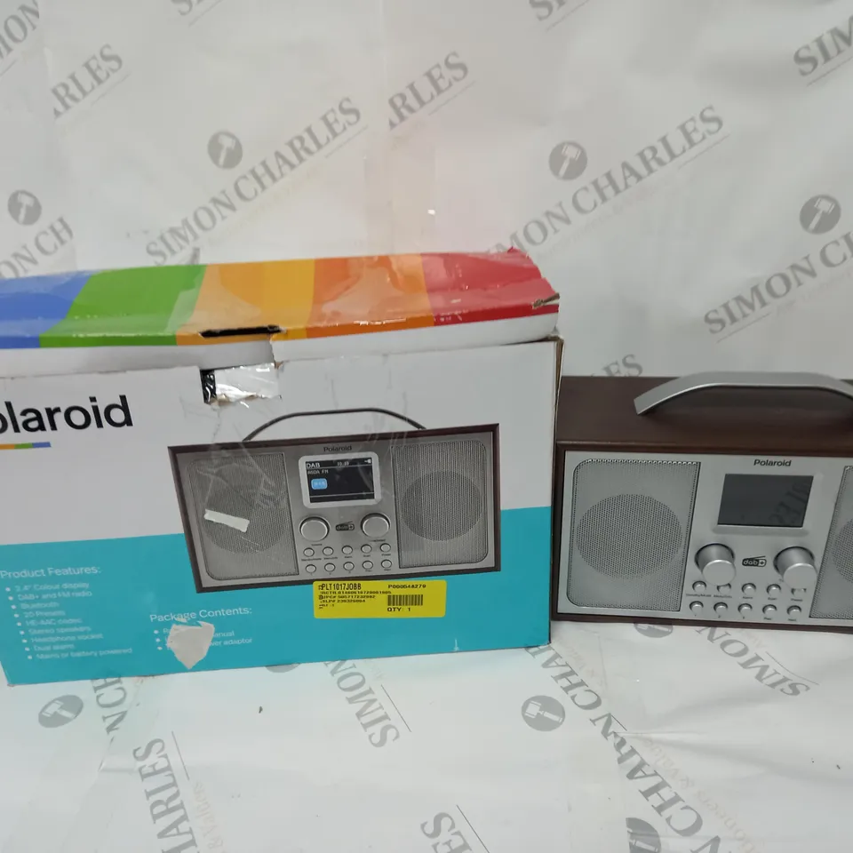BOXED POLAROID BLUETOOTH DAB+/FM RADIO