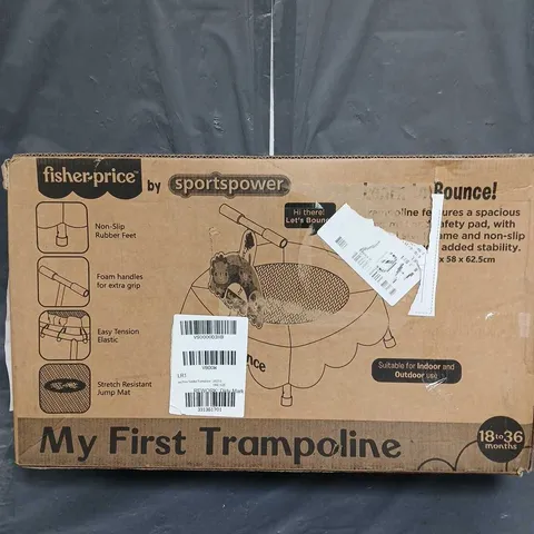 BOXED FISHER PRICE MY FIRST TODDLER TRAMPOLINE