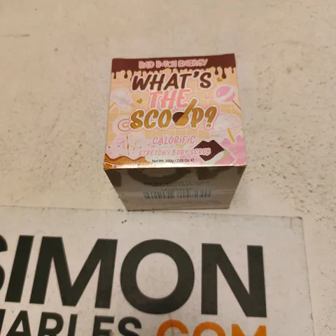 BAD BITCH ENERGY WHAT'S THE SCOOP? CALORIFIC STRETCHY BODY SCRUB 200G