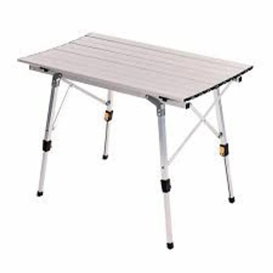 OYPLA 3FT ADJUSTABLE PORTABLE FOLDING OUTDOOR ALUMINIUM CAMPING KITCHEN WORK TOP TABLE