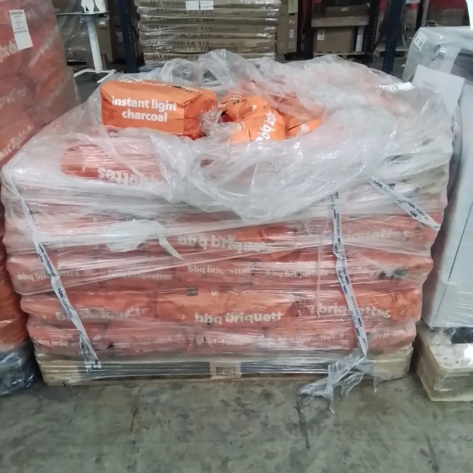 PALLET TO CONTAIN APPROXIMATELY 44 BAGS OF 4 PACK INSTANT LIGHT CHARCOAL BARBECUE BAGS 