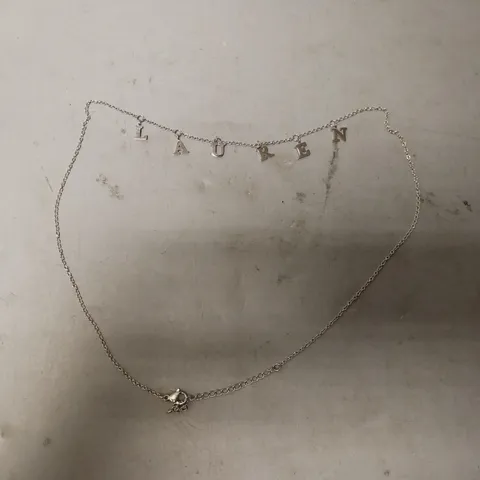 BOXED ABBOTTLYON NECKLACE WITH NAME - LAUREN