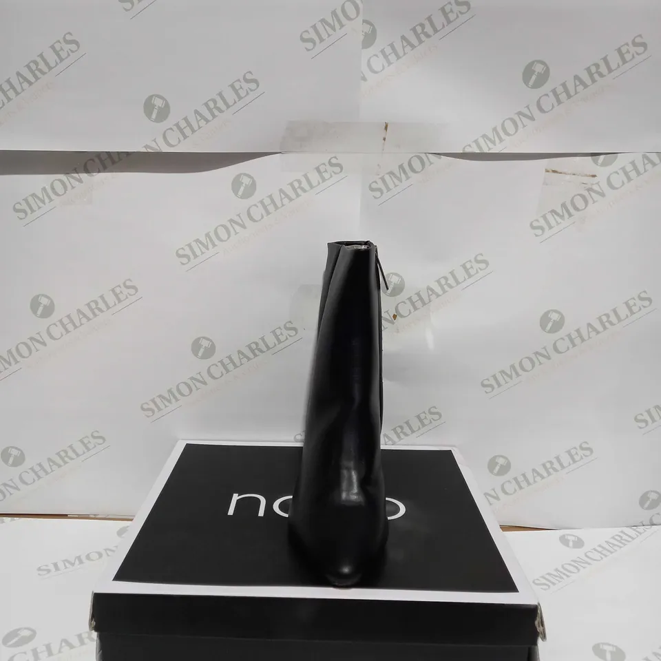 NOVO MAY FORMAL HEELED BOOTS IN BLACK - SIZE 5 