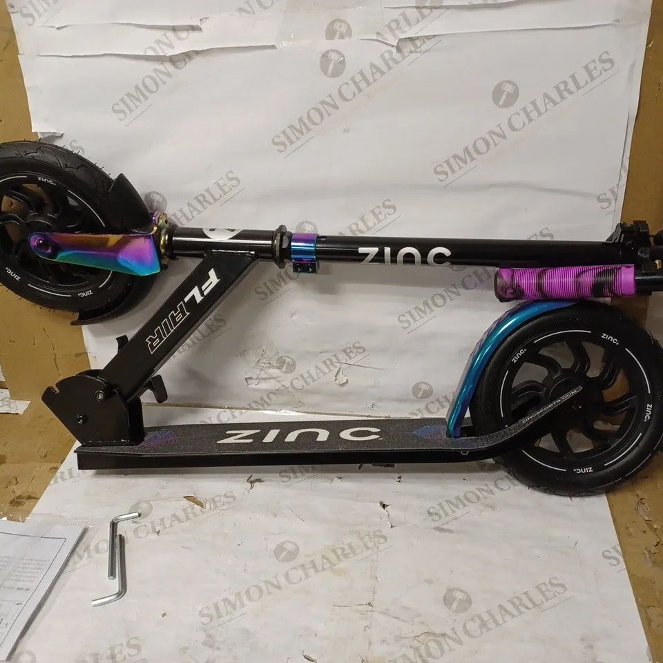 ZINC BIG WHEELED FOLDING SCOOTER FLAIR 200  RRP £100